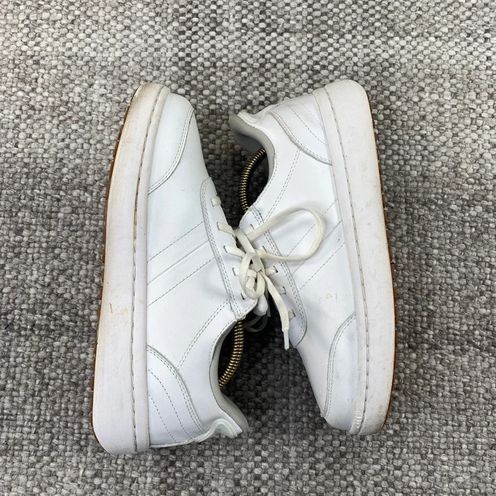 Orthofeet 81104 Sneakers Womens 8.5 D White Leather Wide Orthopedic Walking